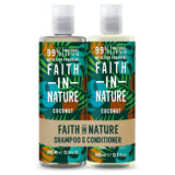 Faith In Nature Coconut Shampoo and Conditioner Set 2 x 400ml