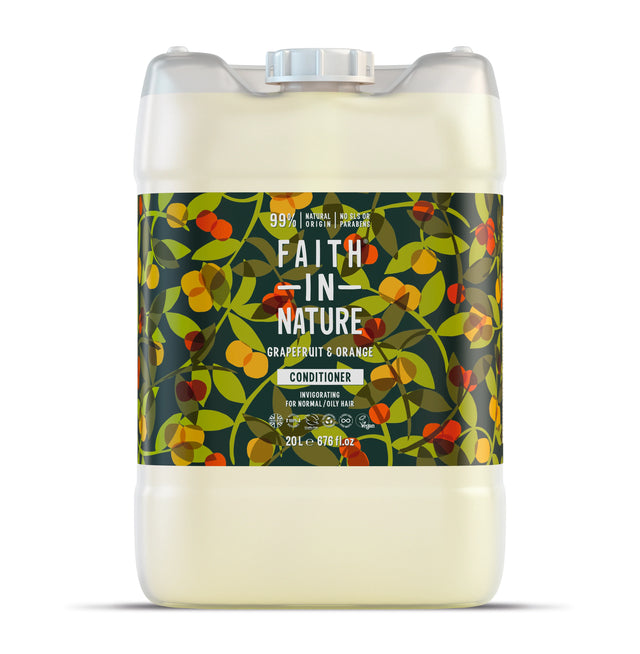 Faith In Nature Grapefruit and Orange Conditioner Refill 20L for oily hair and scalp