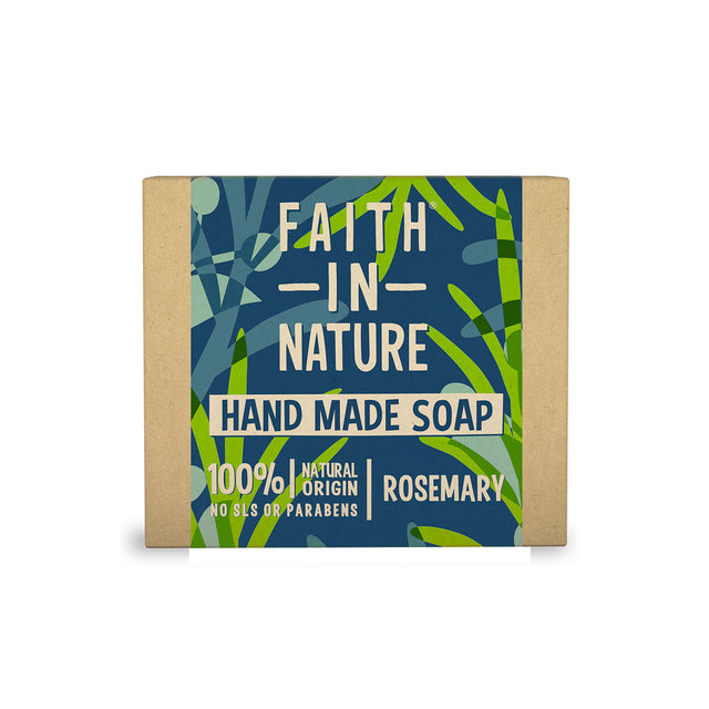 Faith In Nature Rosemary Soap Bar 100g with herbal rosemary scent