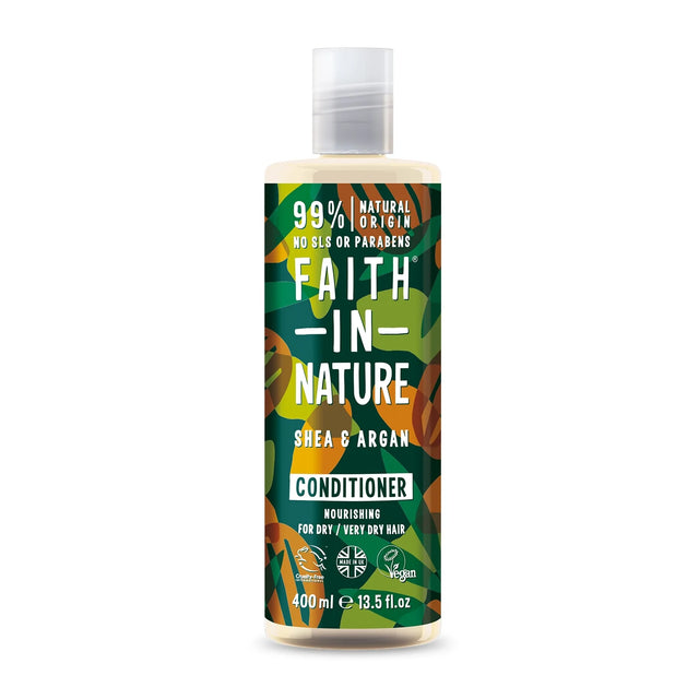 Faith in Nature Shea and Argan Conditioner 400ml for curly and dry hair