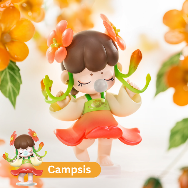 Rolife Nanci floral figure collection blind box dolls: Campsis