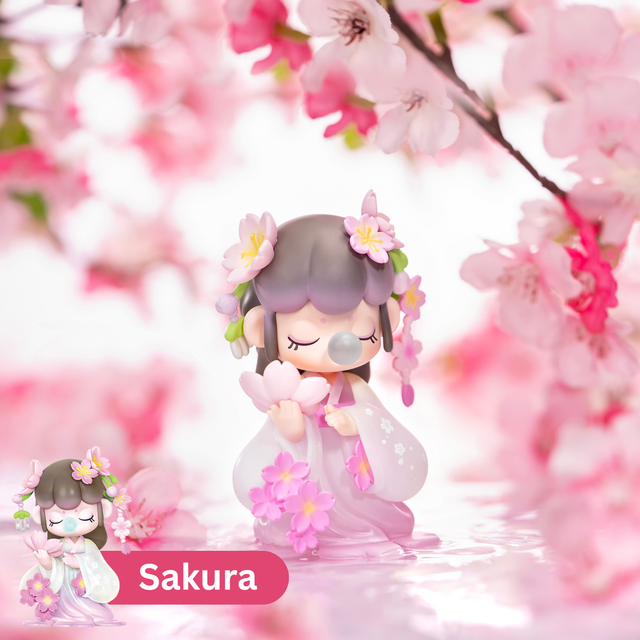 Rolife Nanci floral figure collection blind box dolls: Sakura
