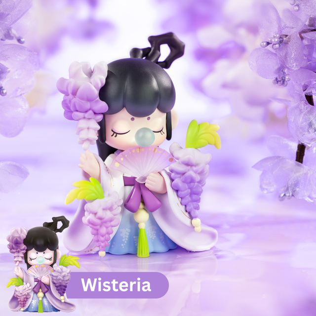Rolife Nanci floral figure collection blind box dolls: Wisteria