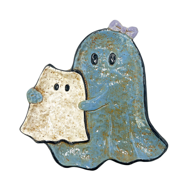 Ghost plate halloween home decor spooky decorative tableware