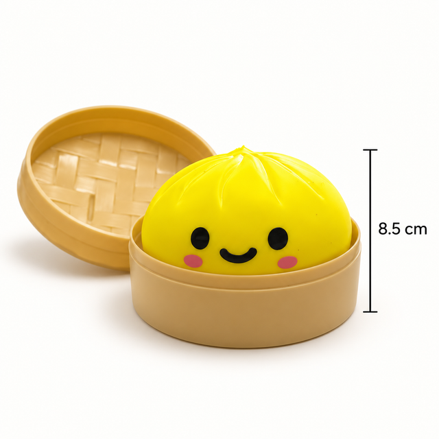 Glow Up Dumpling squishy toy 8.5cm size guide