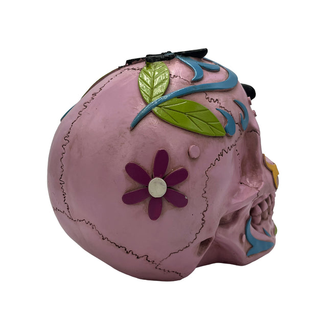 Glowing butterfly skull ornament home decoration halloween decor