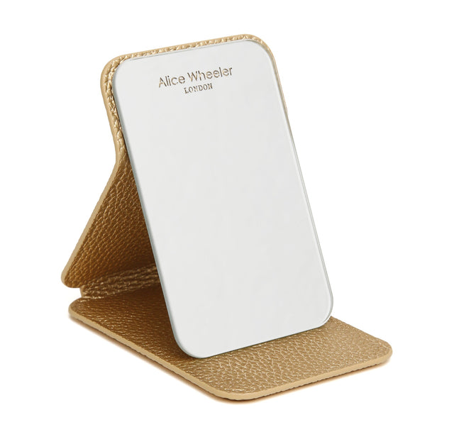 Alice Wheeler Mini Folding Mirror - Gold