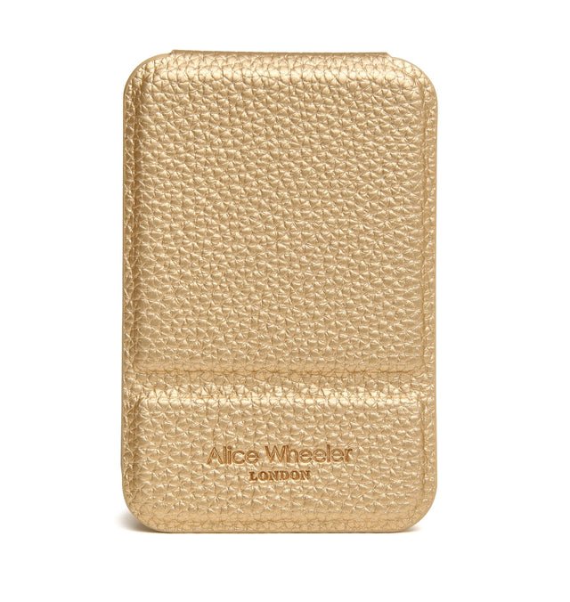 Alice Wheeler Mini Folding Mirror - Gold