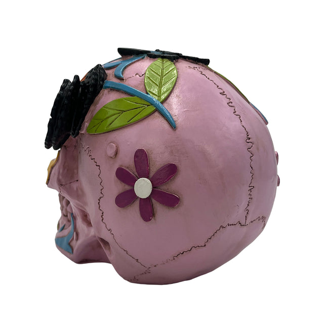 Gothic butterfly skull light bedroom decor spooky accessory