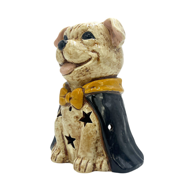Gothic dog lantern candle holder home decoration eerie display