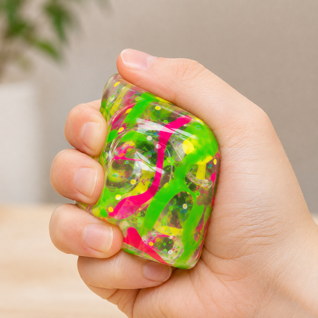 Graffiti Cube Squishy Fidget Toy | Sensory Stress Toy
