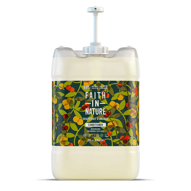 Natural grapefruit and orange conditioner refill with citrus essential oils