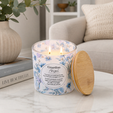 Splosh Meaningful Melts Guardian Angel scented candle with bamboo-style lid