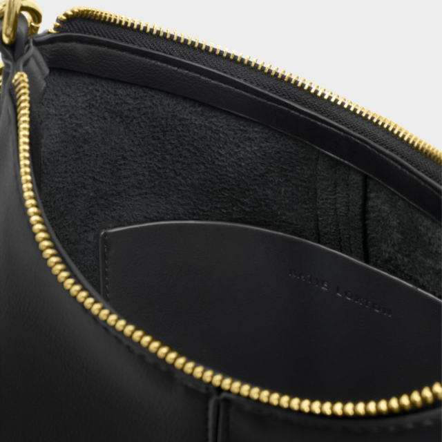 Katie Loxton Hallie satchel bag black shoulder and top handle bag