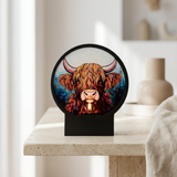 Highland cow candle holder ambient lighting