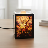 Highland cow candle warmer lamp bedroom decor soft ambient lighting