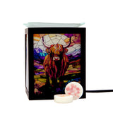 Highland cow electric wax burner candle warmer lamp cosy room lighting
