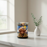 Highland cow tealight warmer ambient lighting