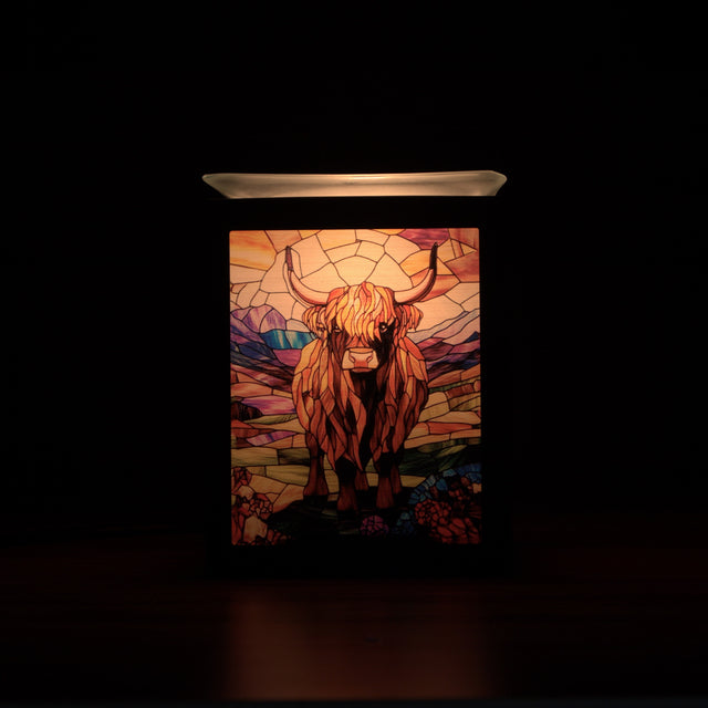 Highland cow wax burner electric home decor