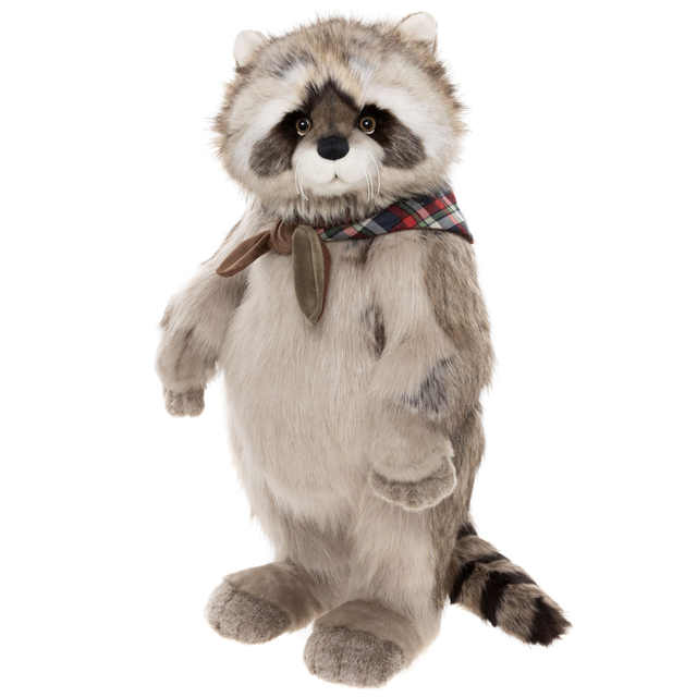 Charlie Bear Inspector Rummage raccoon plush from 2026 collection