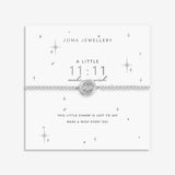 Joma Jewellery 11:11 Make A Wish bracelet presented on signature sentiment card