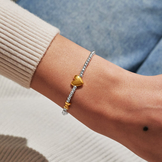 Joma Jewellery A Little January bracelet worn on wrist