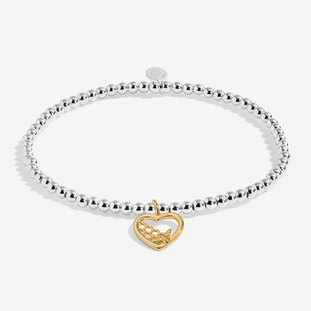 Joma Jewellery A Little Make Today Bee-utiful silver and gold-plated bracelet