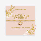 Joma Jewellery A Little Mother And Daughter gold plated bracelet on floral Mother’s Day card