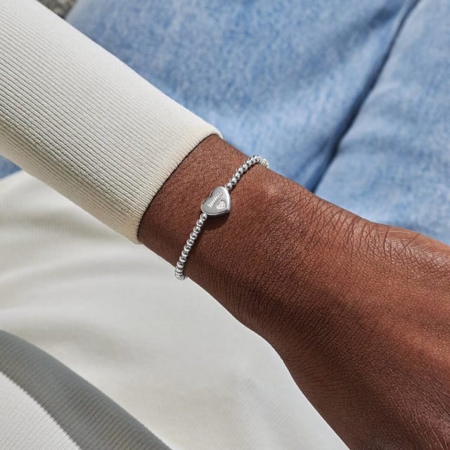 Joma Jewellery Mum remembrance bracelet worn on wrist