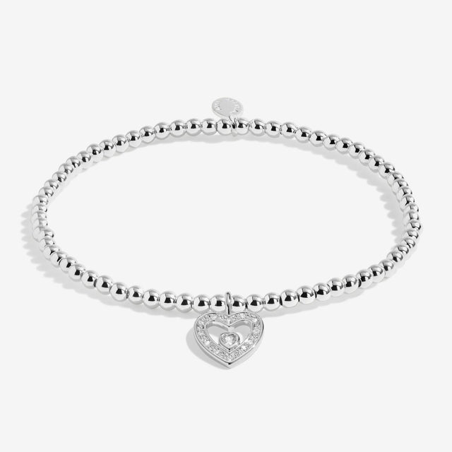 Silver plated Joma A Little thank you heart bracelet