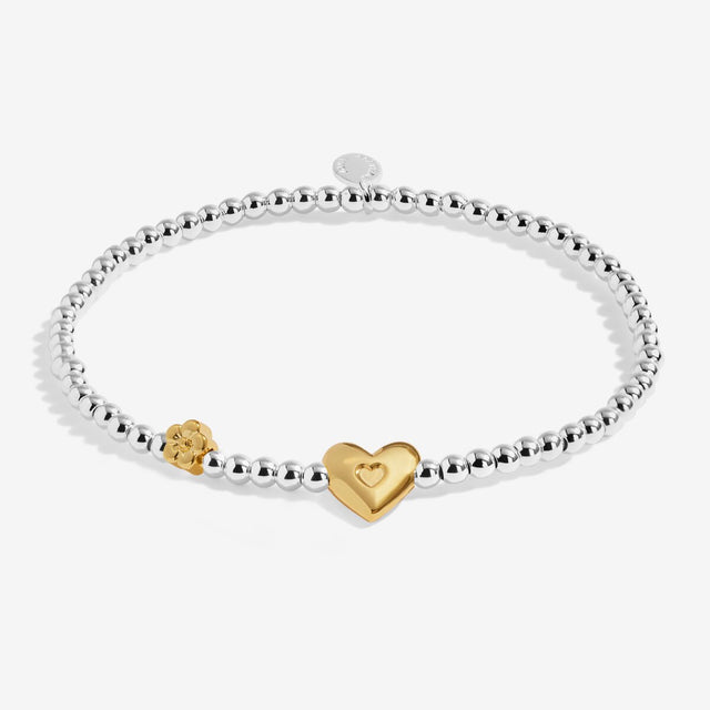Joma Jewellery Birth Month A Little February silver and gold-plated bracelet
