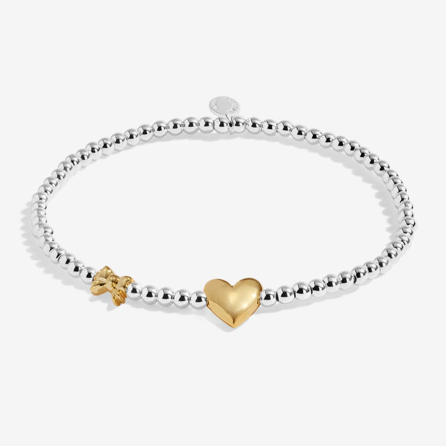 Joma Jewellery Birth Month A Little January silver and gold-plated bracelet
