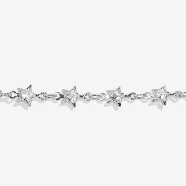 Silver plated Joma Jewellery star tennis bracelet with sparkling stones