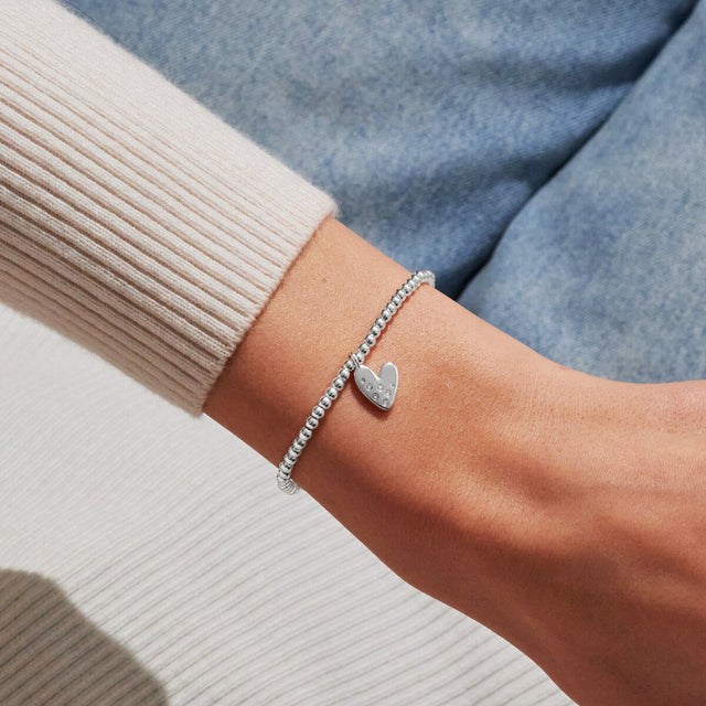Joma Jewellery Confetti A Little 18th Birthday silver-plated bracelet worn on the wrist