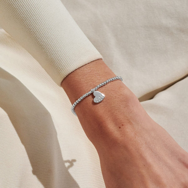Joma Jewellery Confetti A Little 30th Birthday silver-plated bracelet worn on the wrist