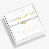 Joma Jewellery A Little Congratulations bracelet in buttercream gift box