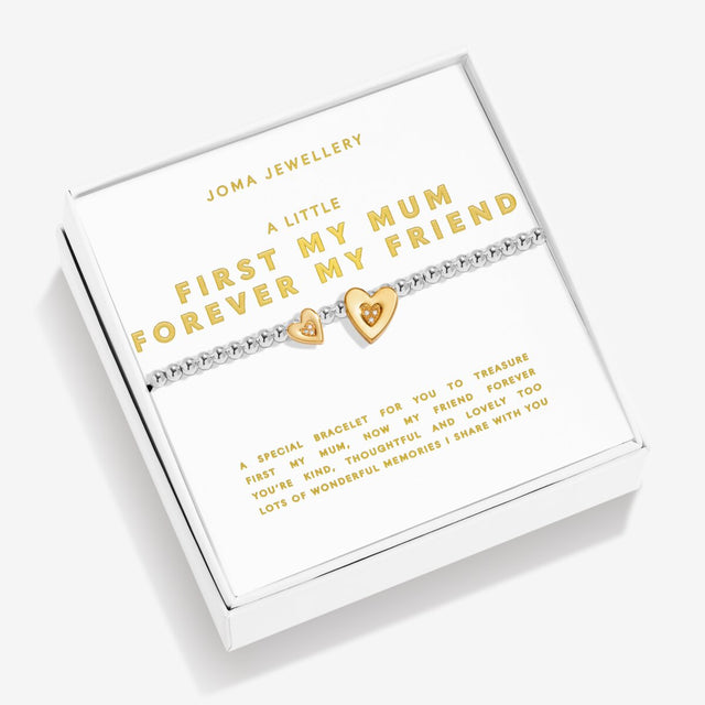 Joma Jewellery First My Mum Forever My Friend bracelet for mums in gift box