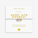 Joma Jewellery Happy 16th Birthday bracelet as a milestone birthday jewellery gift for her