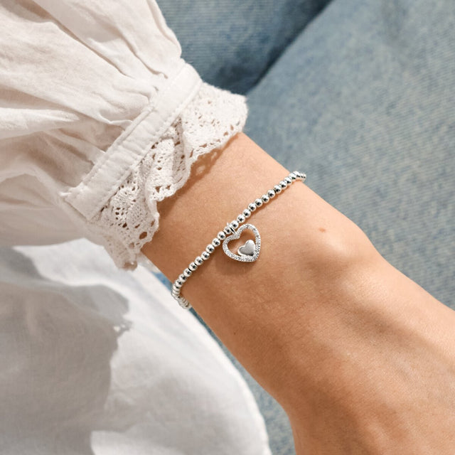 Joma Jewellery Happy Birthday Nana bracelet presented as a thoughtful birthday jewellery gift for Nana
