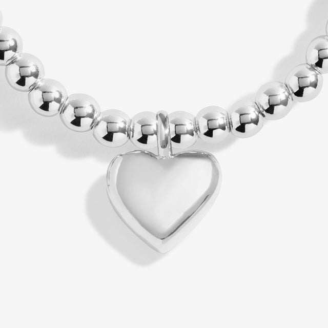 Silver moon, heart and star charms on Joma Jewellery Life’s A Charm bracelet