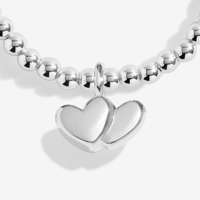 Silver moon, heart and star charms on Joma Jewellery Life’s A Charm bracelet