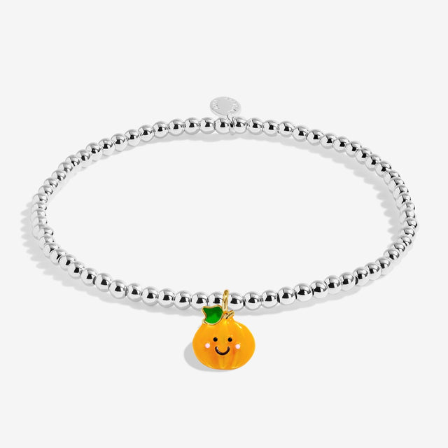 Joma Jewellery Kids Cutest Pumpkin In The Patch bracelet with Patch the Pumpkin charm