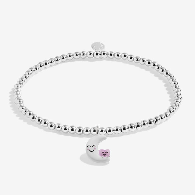 Joma Jewellery Love You To The Moon And Back kids bracelet with Luna and Nova charms