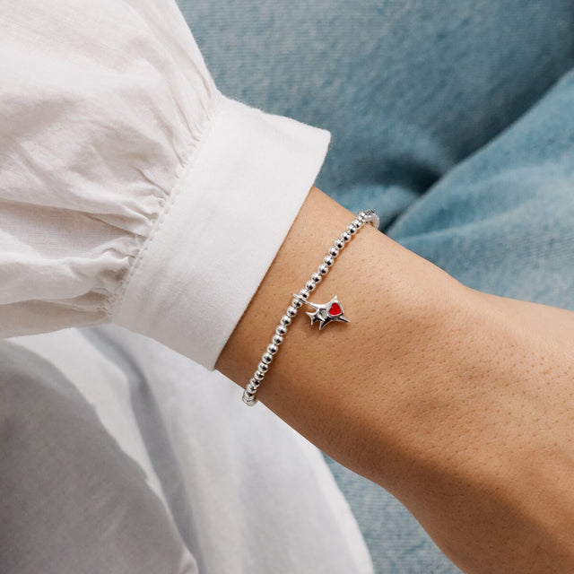 Joma Jewellery A Little New Beginnings bracelet presented as a meaningful good luck gift