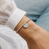 Joma Jewellery Little Bundle Of Joy bracelet presented as a meaningful new mum and new baby gift
