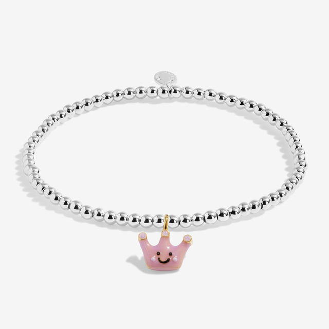Joma Jewellery Kids A Little Jomees Perfect Princess bracelet with Tara tiara charm