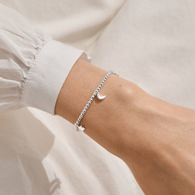 Joma Jewellery Love You To The Moon And Back bracelet as a sentimental jewellery gift for her