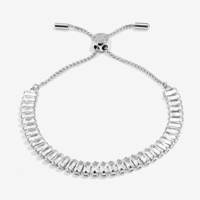 Joma Jewellery silver tennis bracelet with sparkling cubic zirconia stones