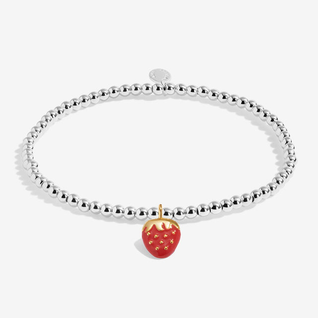 Joma Jewellery A Little Vibes So Berry Loved bracelet with colourful strawberry charm