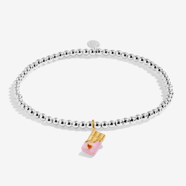 Joma Jewellery A Little Vibes Sweet Like Chocolate bracelet with mini chocolate bar charm